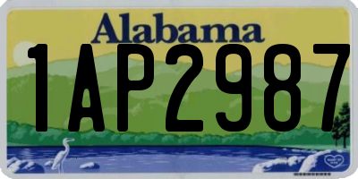 AL license plate 1AP2987