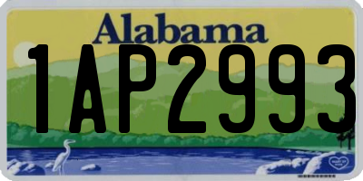AL license plate 1AP2993