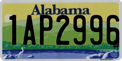 AL license plate 1AP2996