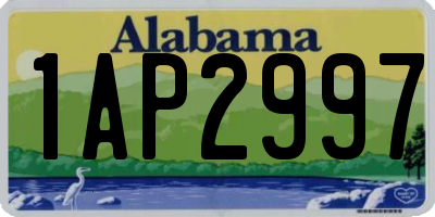 AL license plate 1AP2997