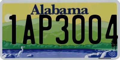 AL license plate 1AP3004