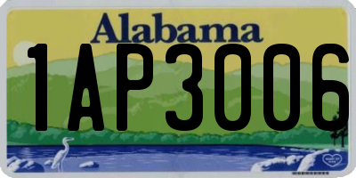 AL license plate 1AP3006