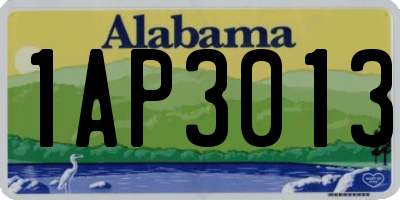 AL license plate 1AP3013