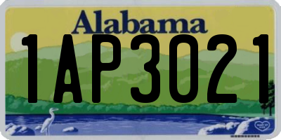 AL license plate 1AP3021