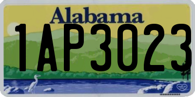AL license plate 1AP3023