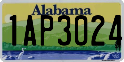 AL license plate 1AP3024