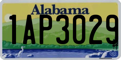 AL license plate 1AP3029