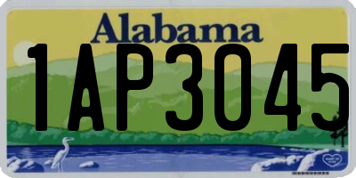 AL license plate 1AP3045