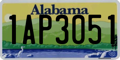AL license plate 1AP3051