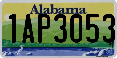 AL license plate 1AP3053