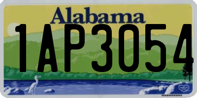 AL license plate 1AP3054