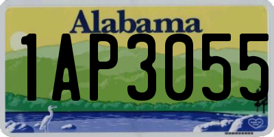 AL license plate 1AP3055