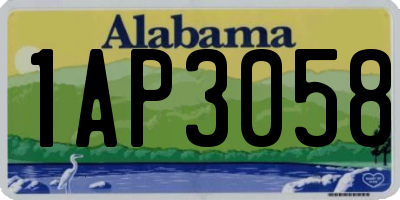 AL license plate 1AP3058