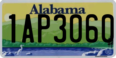AL license plate 1AP3060