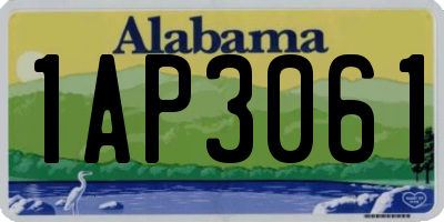 AL license plate 1AP3061