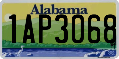 AL license plate 1AP3068