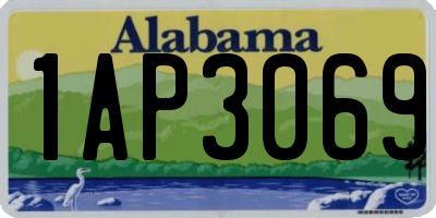 AL license plate 1AP3069