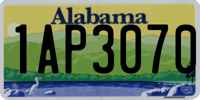 AL license plate 1AP3070