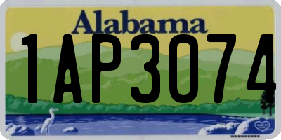 AL license plate 1AP3074