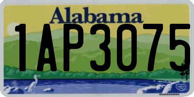 AL license plate 1AP3075