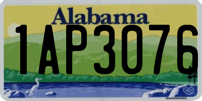 AL license plate 1AP3076