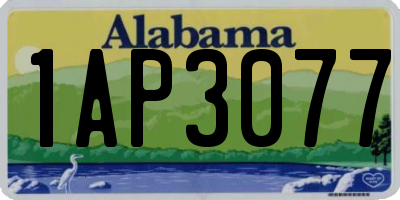 AL license plate 1AP3077