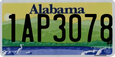 AL license plate 1AP3078