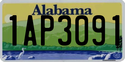 AL license plate 1AP3091