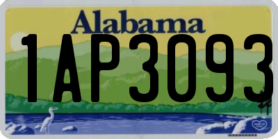 AL license plate 1AP3093