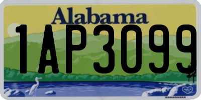 AL license plate 1AP3099