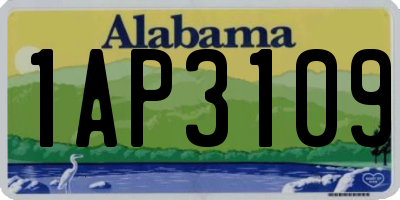 AL license plate 1AP3109