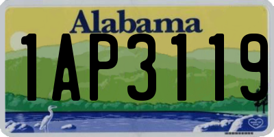 AL license plate 1AP3119