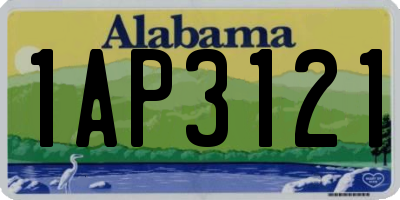 AL license plate 1AP3121