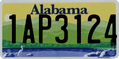 AL license plate 1AP3124