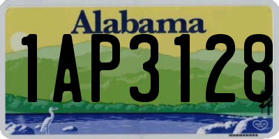 AL license plate 1AP3128