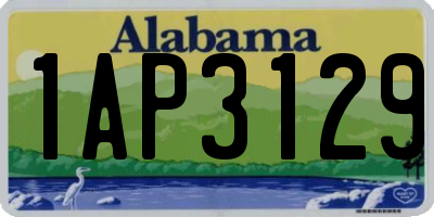 AL license plate 1AP3129
