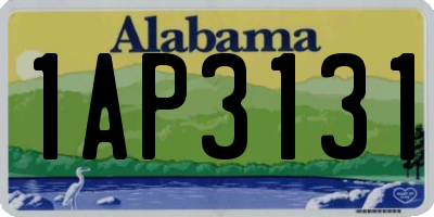AL license plate 1AP3131