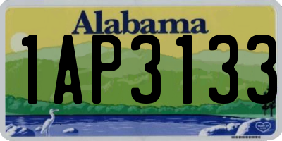 AL license plate 1AP3133