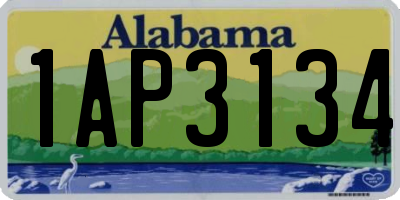 AL license plate 1AP3134