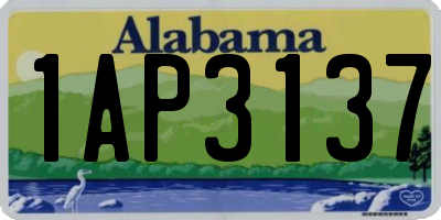 AL license plate 1AP3137