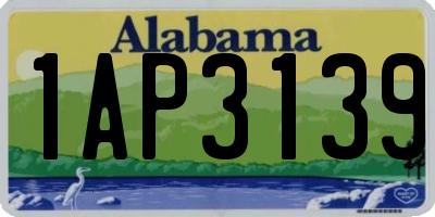 AL license plate 1AP3139