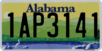 AL license plate 1AP3141