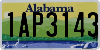 AL license plate 1AP3143