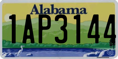 AL license plate 1AP3144