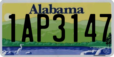 AL license plate 1AP3147