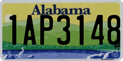 AL license plate 1AP3148