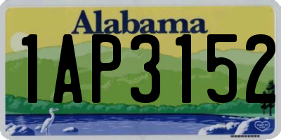 AL license plate 1AP3152