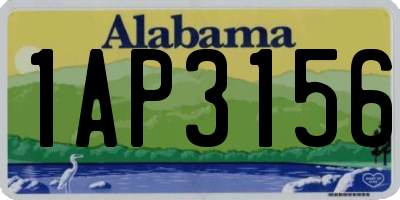 AL license plate 1AP3156