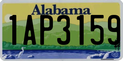 AL license plate 1AP3159