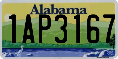 AL license plate 1AP3167